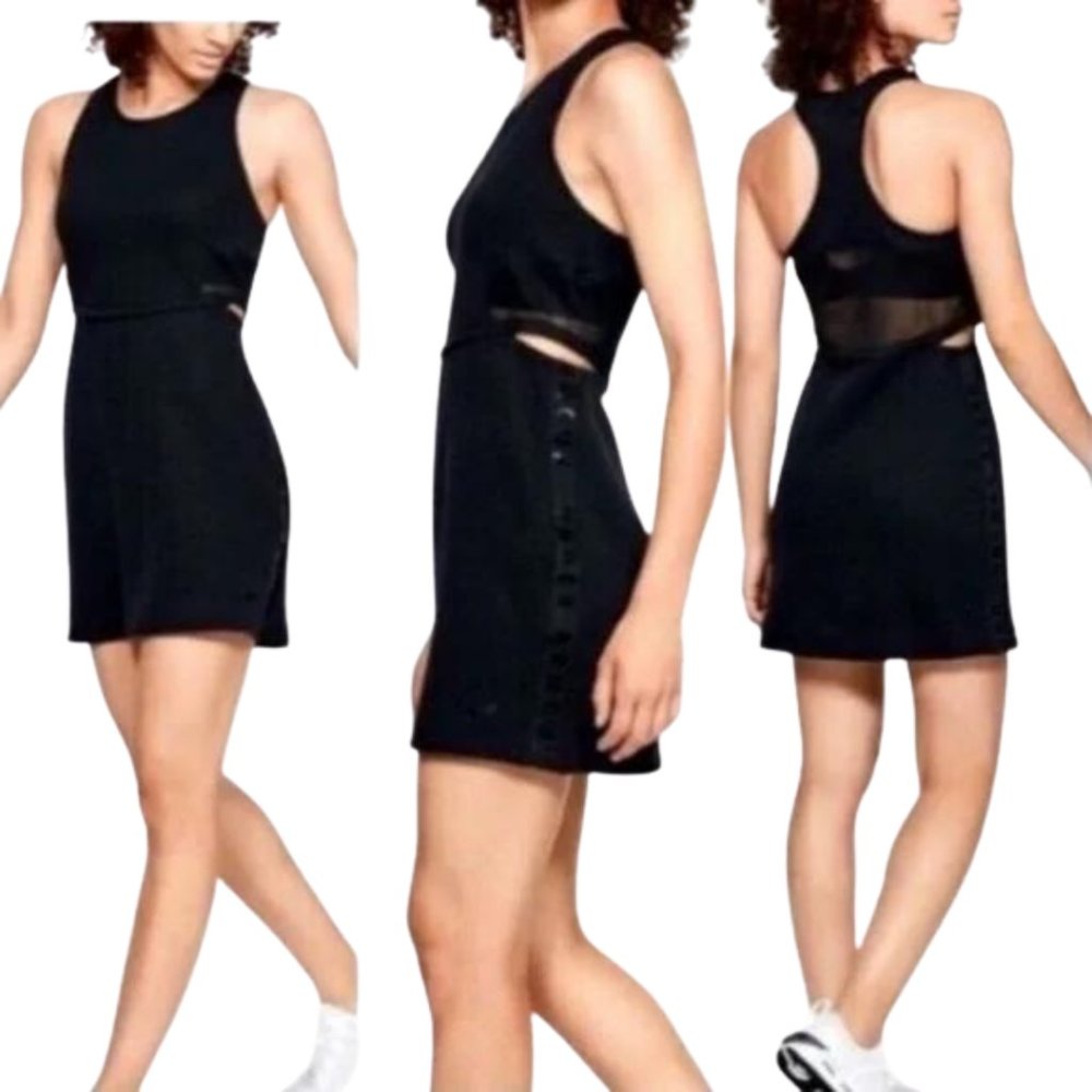 UNDER ARMOUR | Move Light Black Athletic Neoprene Cutout Dress | Size XS - Picture 3 of 5